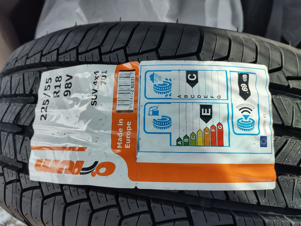 Купив нову гуму Orium 701 SUV 225/55R18 98V (літо) і перевзувся 4