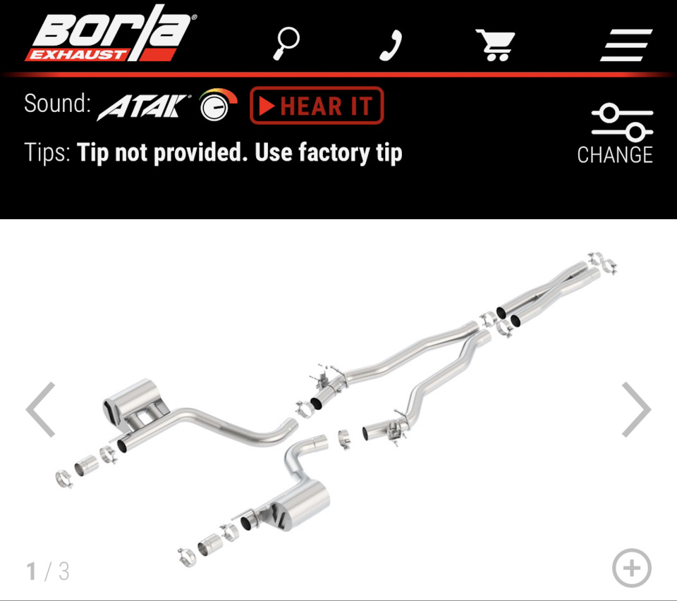 Глушник BORLA ATTACK, зчеплення Mcleod Racing RXT 1