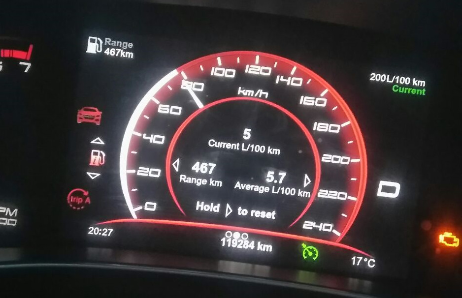 Витрата палива Додж Дарт 2,0 атмо АКПП 2