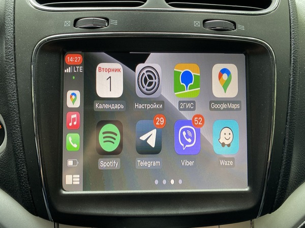 Установка CarPlay на Dodge Journey 2