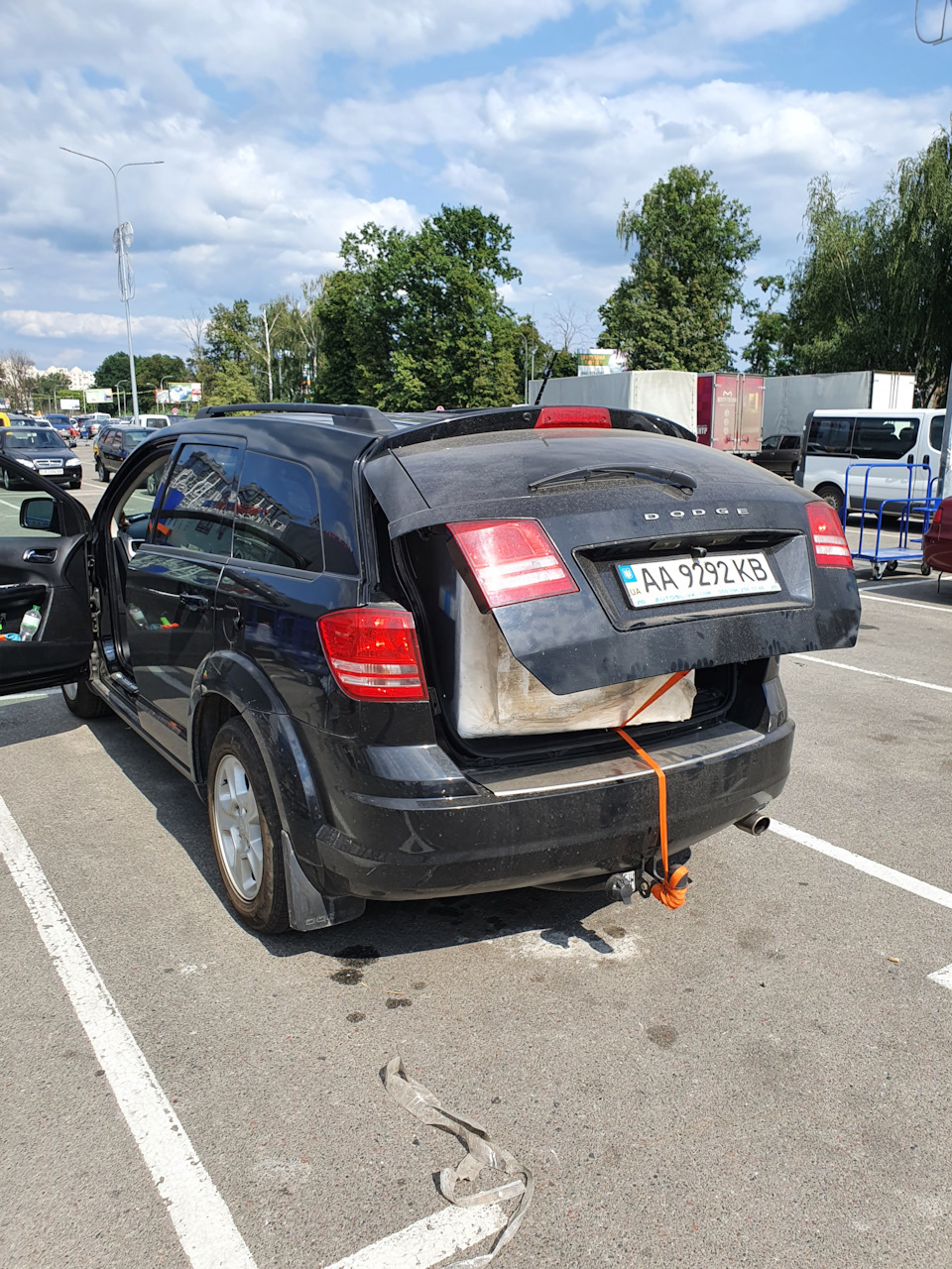 Dodge Journey та перевезення 2 камерного холодильника. 1