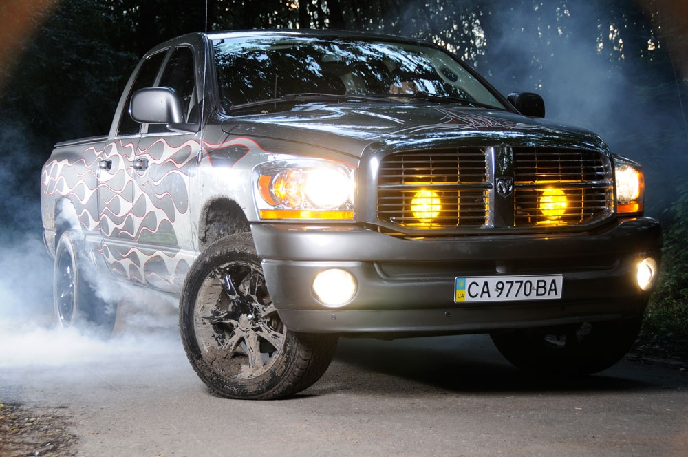 Бурнути на Dodge Ram 2
