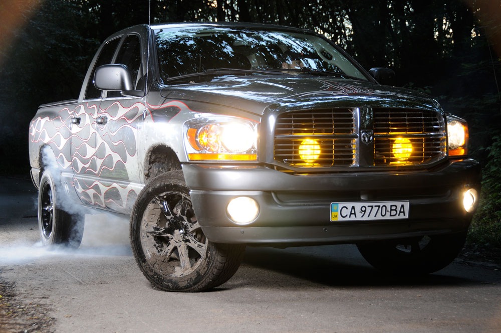 Бурнути на Dodge Ram 1