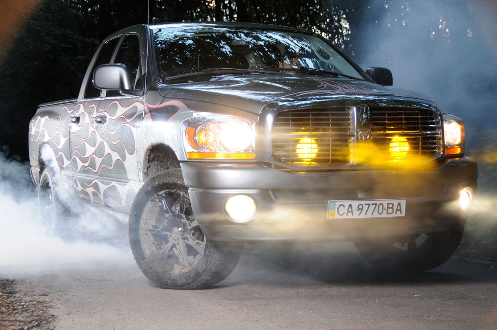 Бурнути на Dodge Ram 3