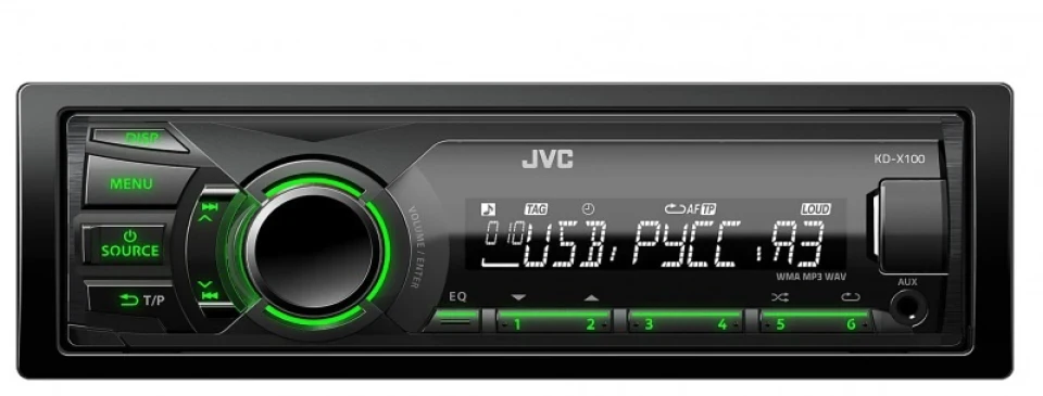 Магнітол JVC KD-X100EE.