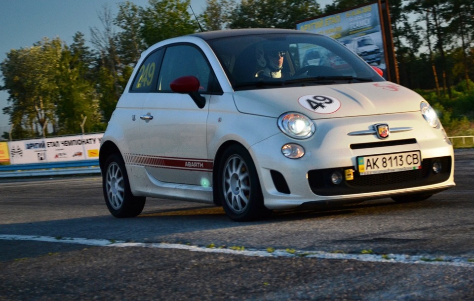 Новий рекорд ABARTH 500 на малому кільці СК Чайка ! 1