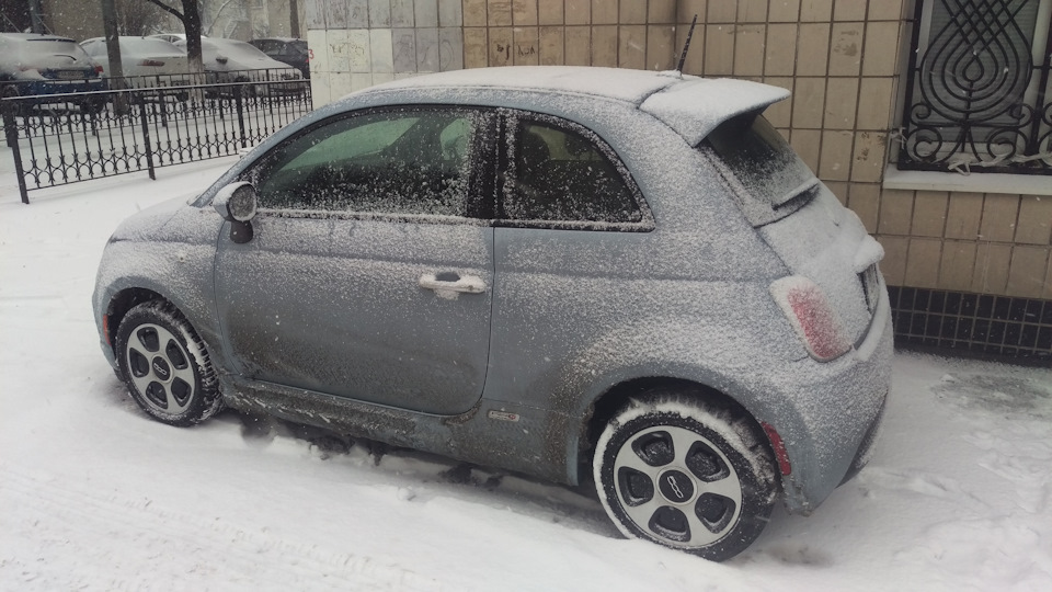 Fiat 500e Запас ходу Літо-Зима 5