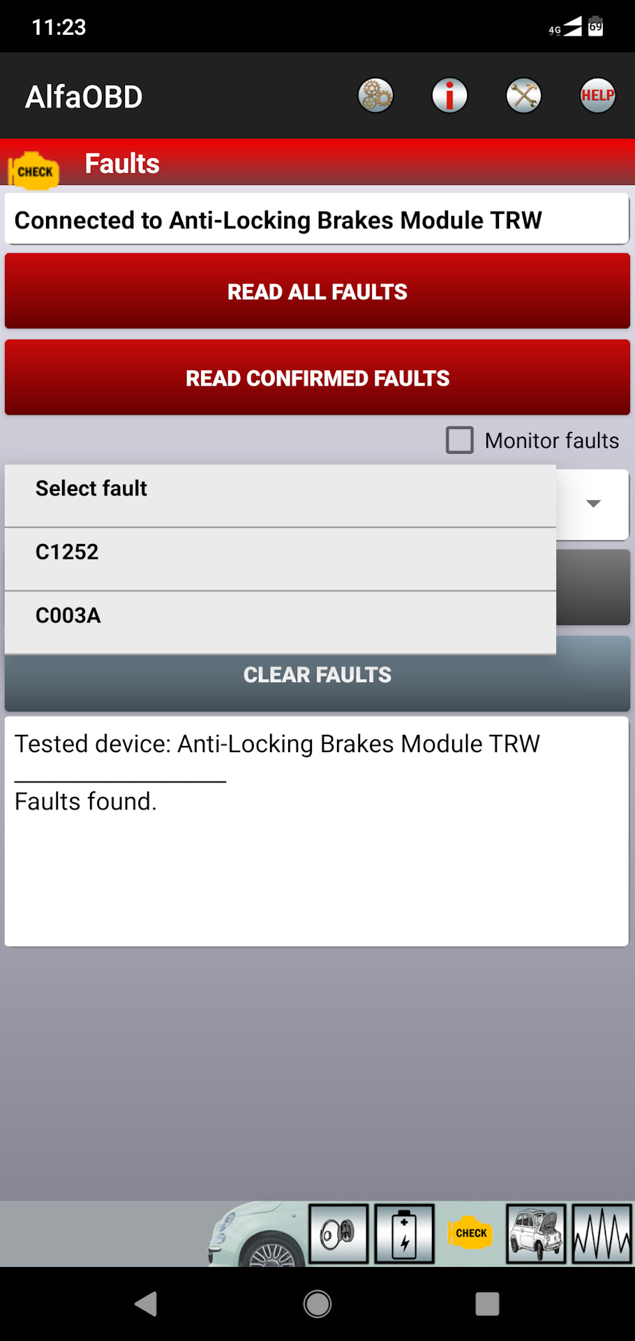 AlfaOBD - Faults C1252 і С003A (вирішено!) 2