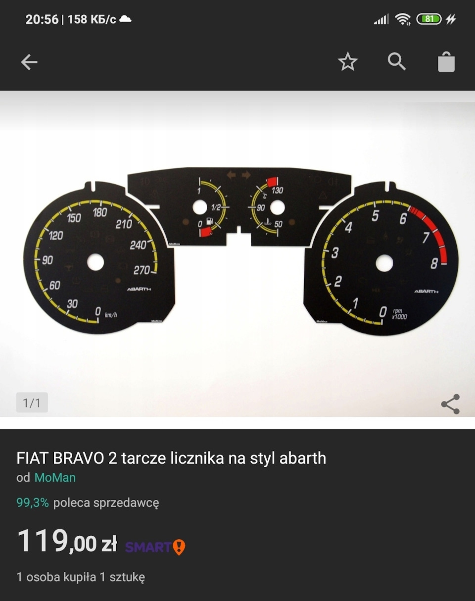 Приборкання Abarth для Fiat Bravo 1