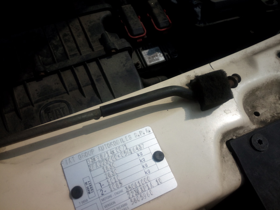 Кліпса упору капота FIAT DOBLO 2000-2012 (FIAT/LANCIA/ALFA ROMEO 46789809) 2