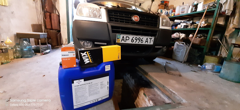Заміна мастила, Fuchs Titan Supersyn 5w40, Mahle, Wix 1