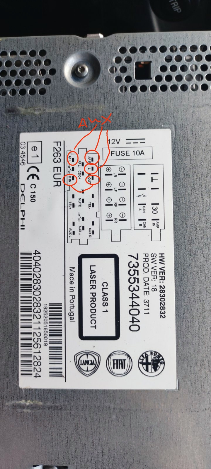 AUX в штатну магнітолу готовий набір з Aliexpress 3