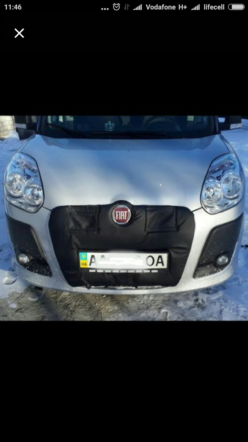 Намордник для Fiat Doblo Nuovo 1