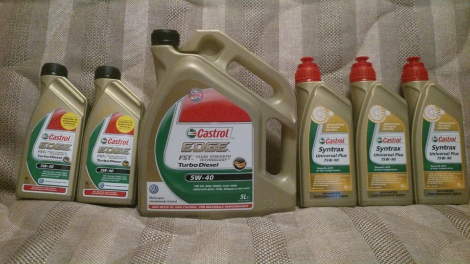 Масло в мотор та КПП Castrol. 2
