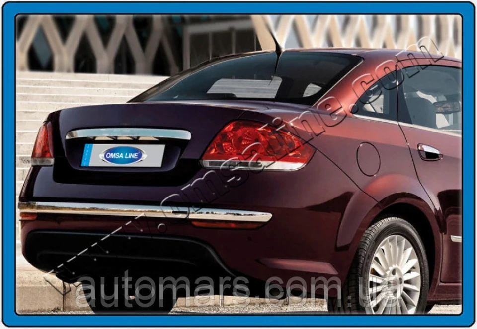Накладки на задній бампер Fiat Linea