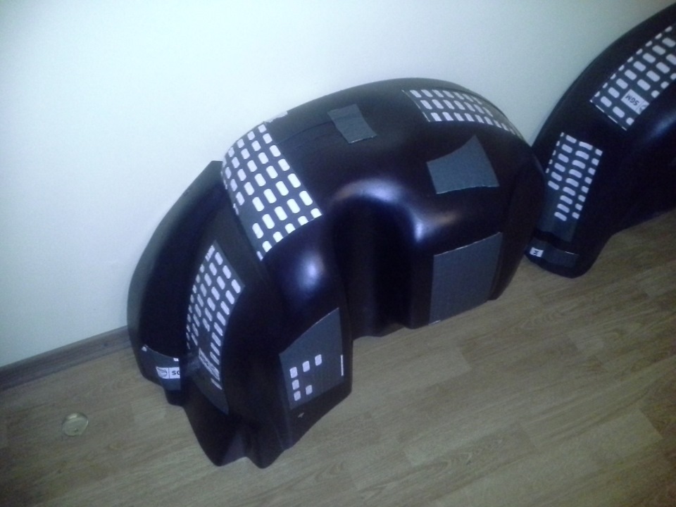 front and rear inner plastic fender insulation works… 1