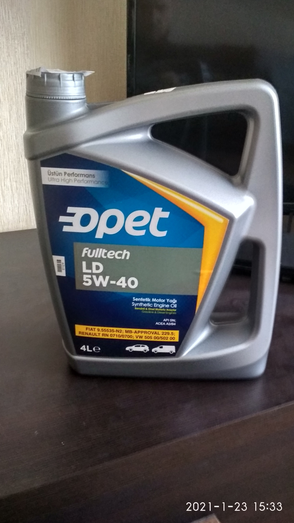 Чергова заміна мастила на Opet Fulltech LD 5w-40 1