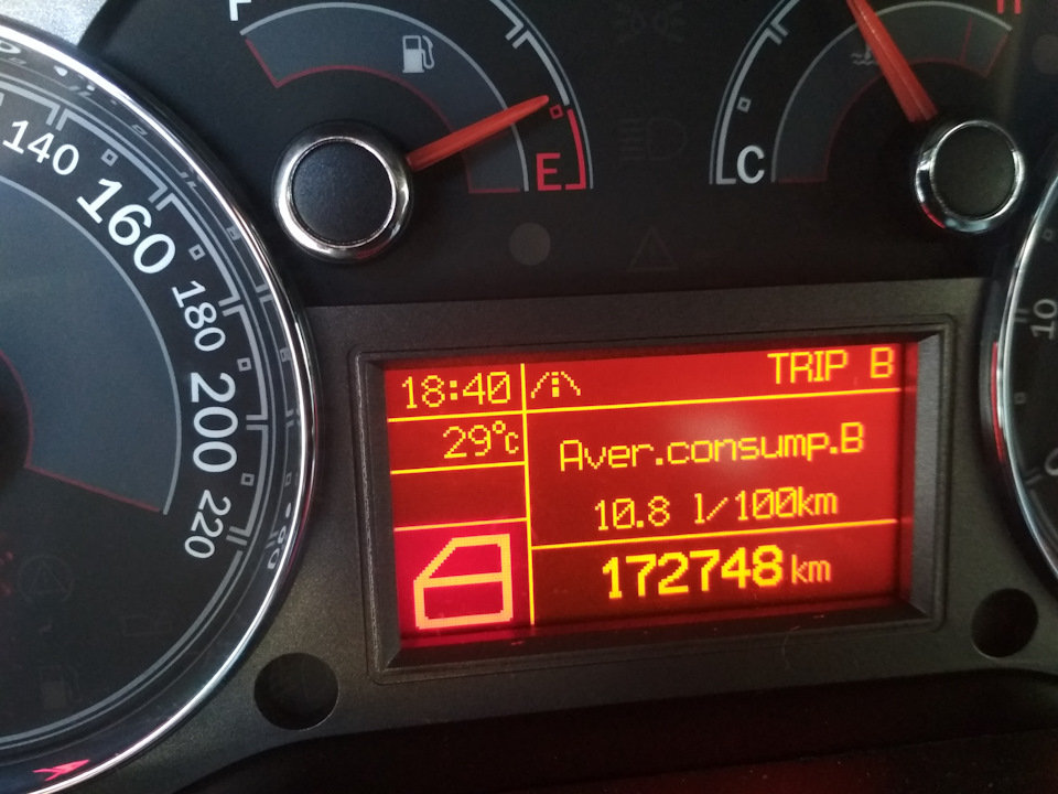 Частина 2 Витрата палива на Fiat linea 1.4 t-jet 2