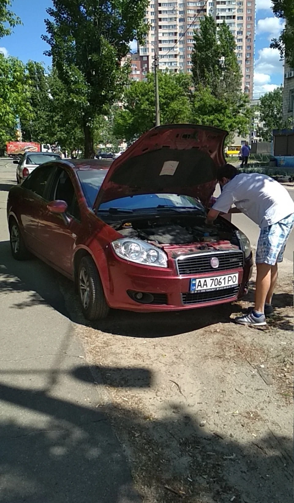 Обрив ременя ГРМ Fiat linea1.4 t-jet