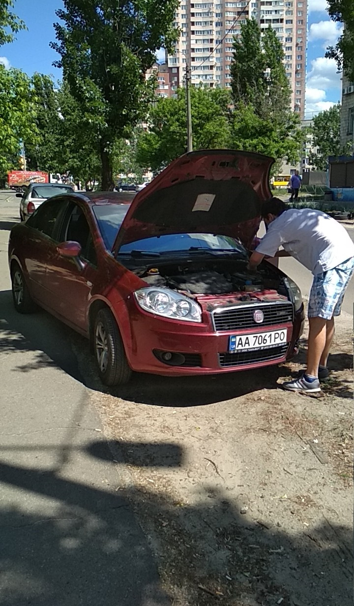 Обрив ременя ГРМ Fiat linea1.4 t-jet 1