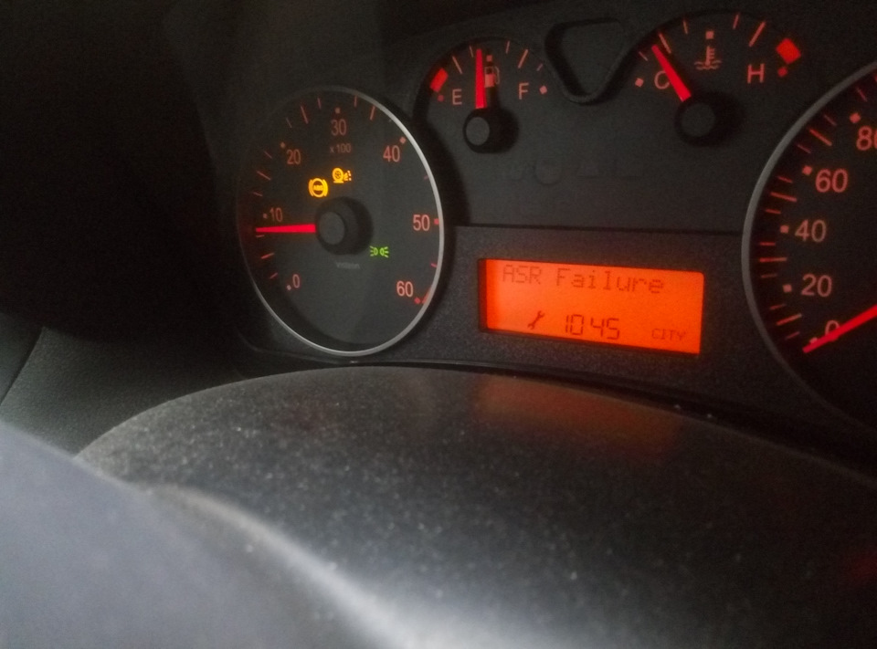 ABS ASR Failure. Помилка датчика ABS (Датчик швидкості) Stilo 1