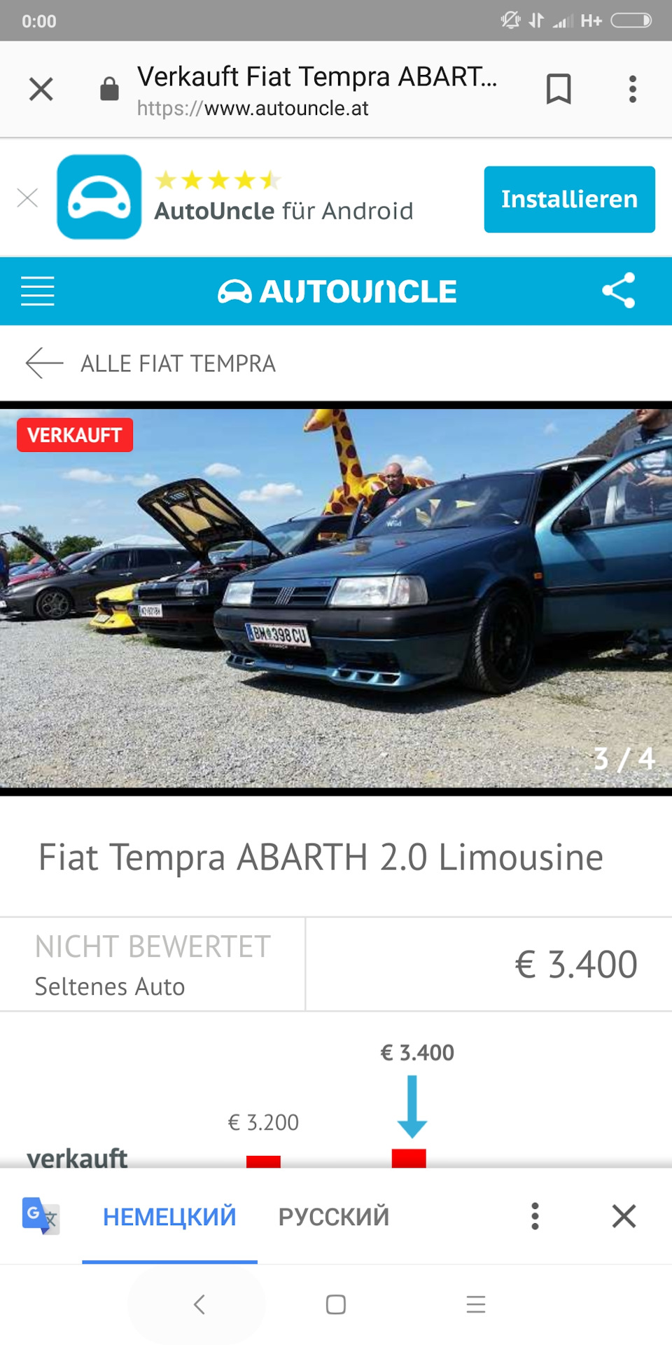 У пошуку бампера Abarth 4