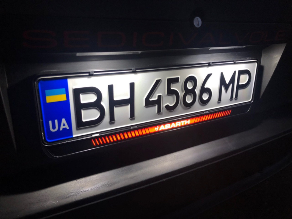 Led рамка з підсвічуванням Abarth 2