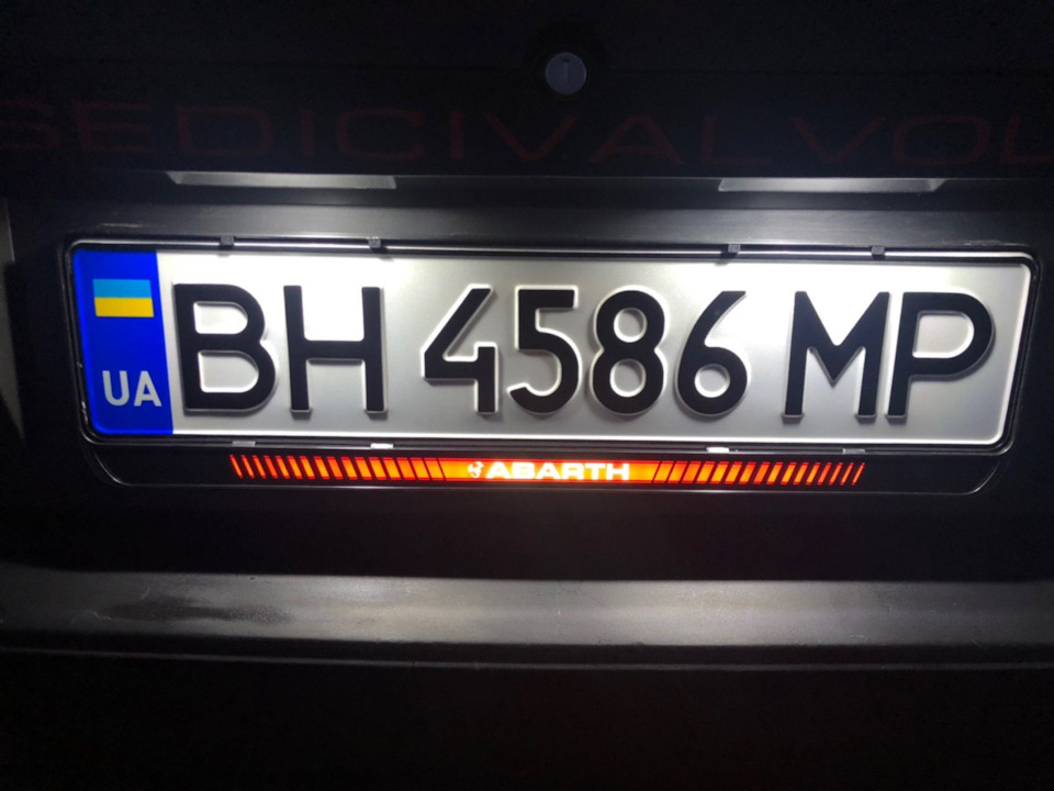 Led рамка з підсвічуванням Abarth 3