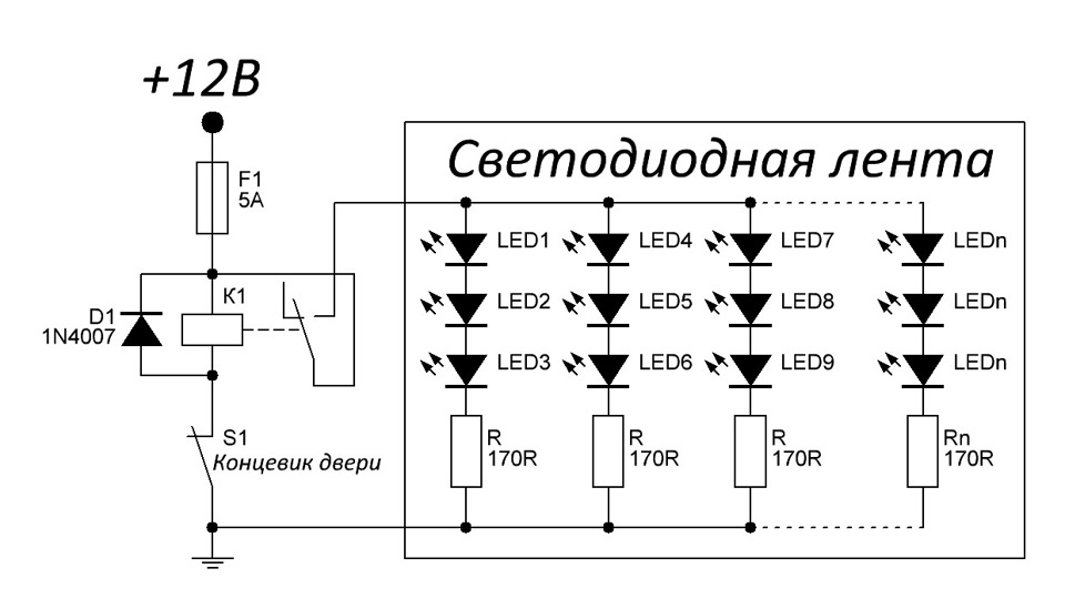 Підсвічування дверей. 3