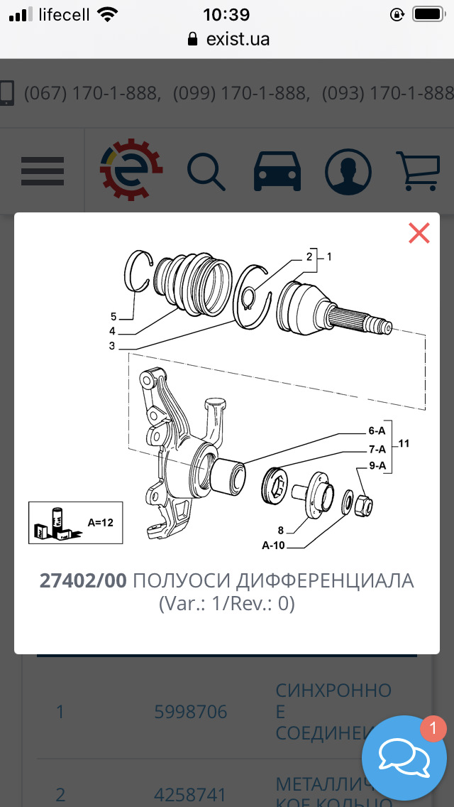 Передні маточини 3