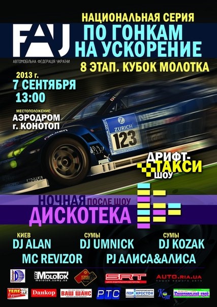 НС по Гонках на прискорення 8 етап. Кубок Молотка! 1
