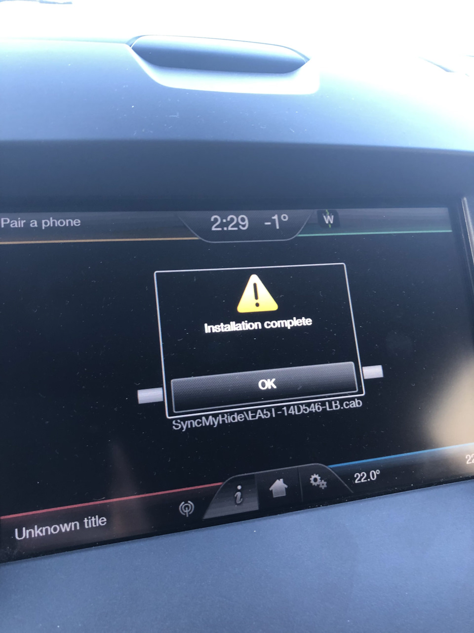 Русификация SYNC 2 на Ford Edge 4