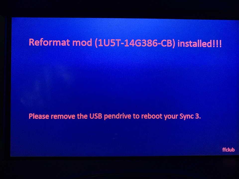Оновлення Sync за допомогою Reformat із збереженням демона Fmods 1