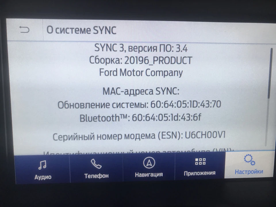 Виконано оновлення до Sync 3.4 20196