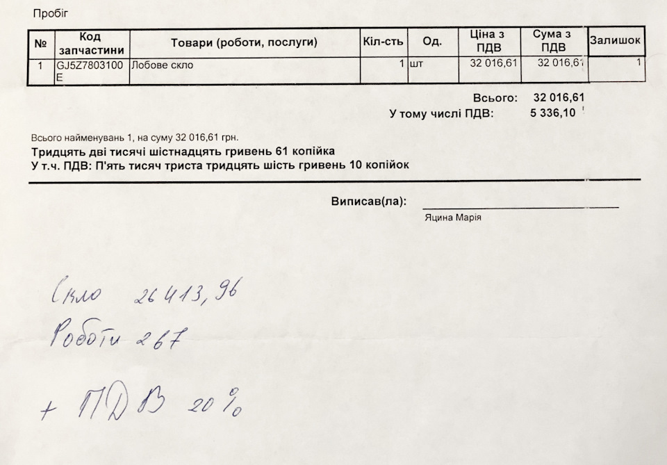 Замінили, оцінили. 1