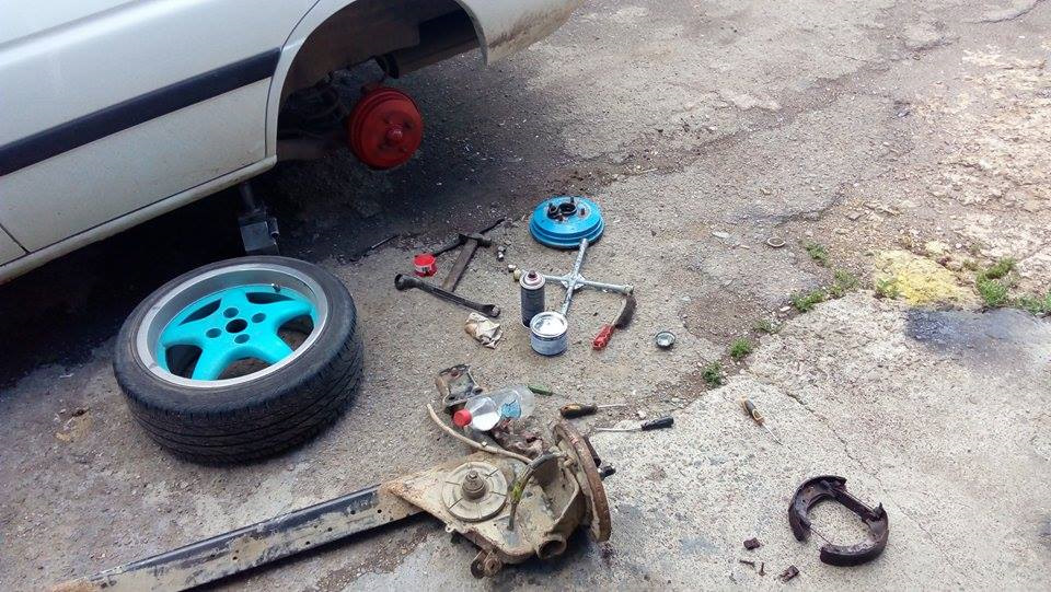 Заміна підшипників, барабанів і колодок 1