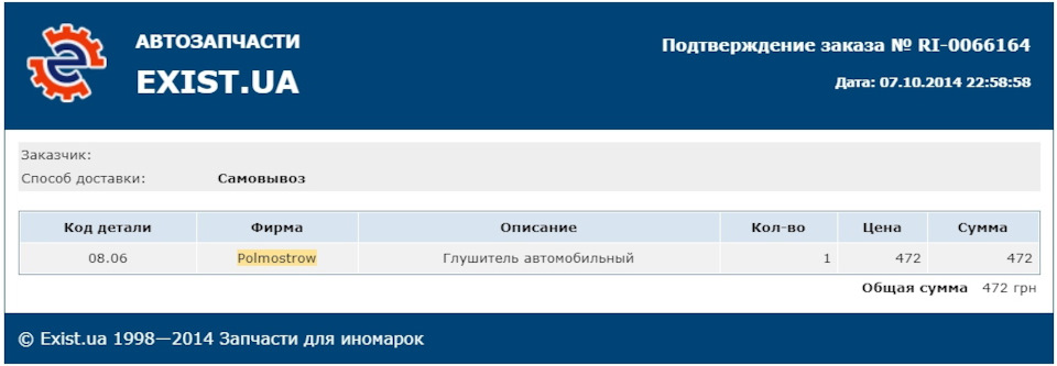 Глушник Polmostrow і Walker 3