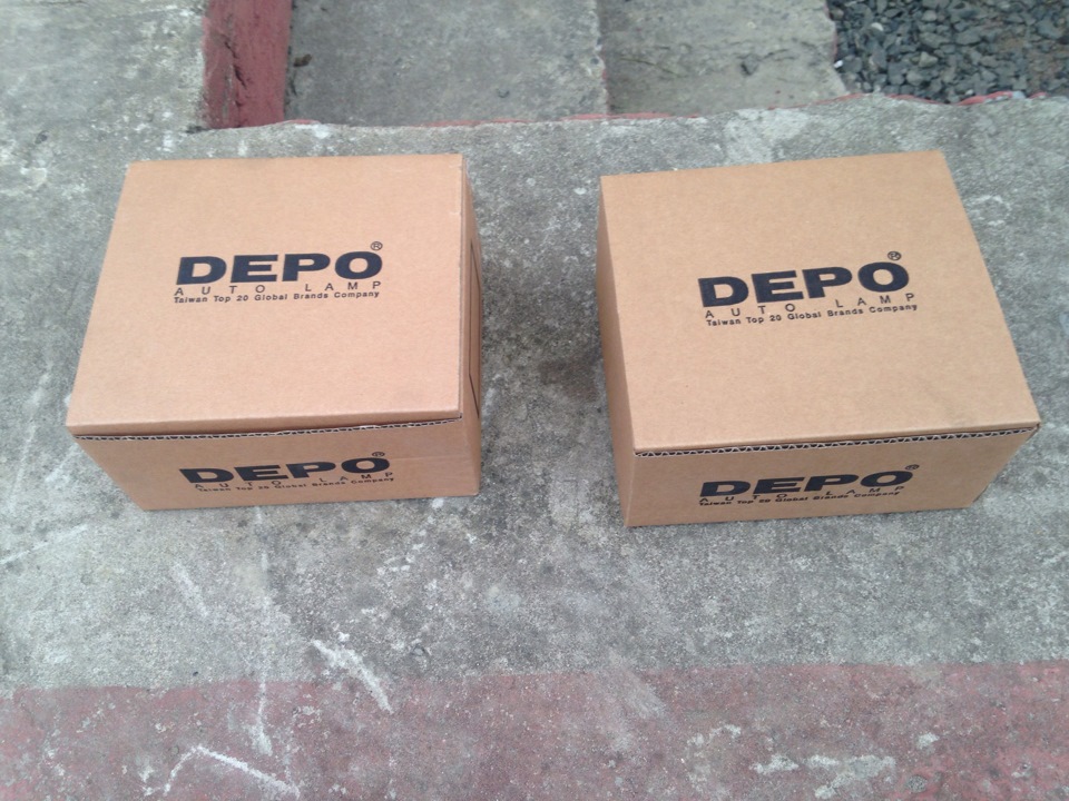 Білі поворотники DEPO 4