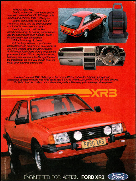 Рекламний проспект Ford Escort XR3 2