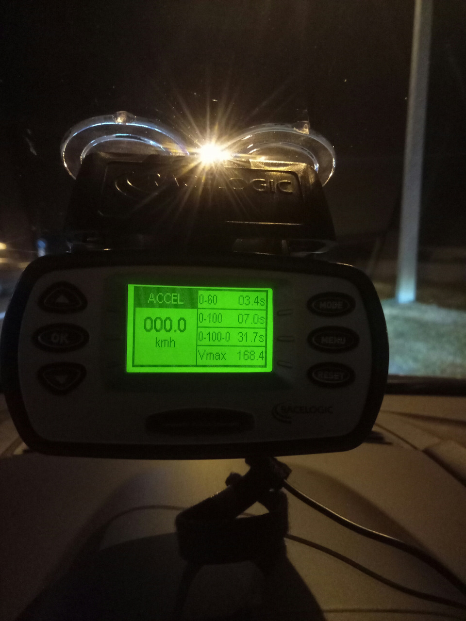 вимірює стік машини на racelogic 1