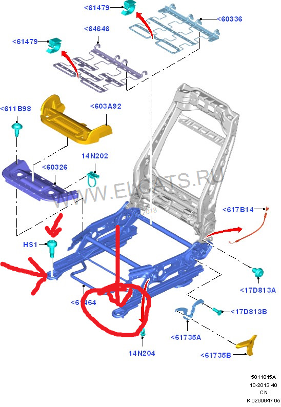 Встановлено оригінальний комплект сидінь Recaro ford fiesta mk 7 st 3
