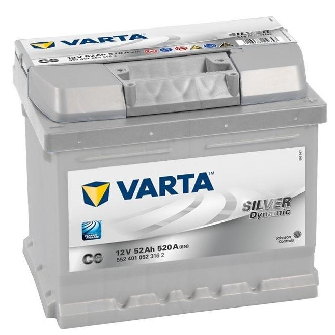 Новий акумулятор VARTA 6СТ-52 Silver Dynamic C6 1