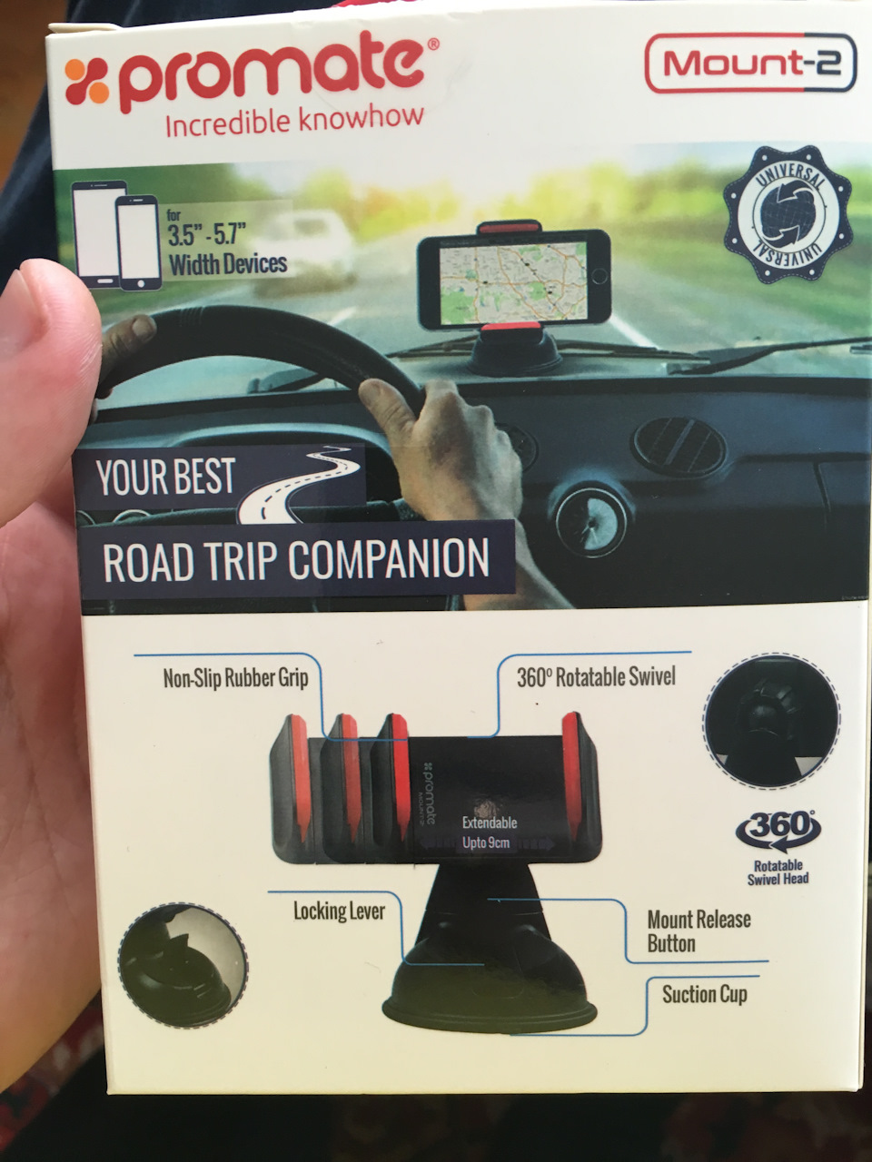 Автомобільний тримач для смартфона PROMATE mount-2 2