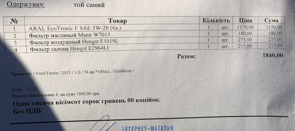 ТО 58 тис. км 2
