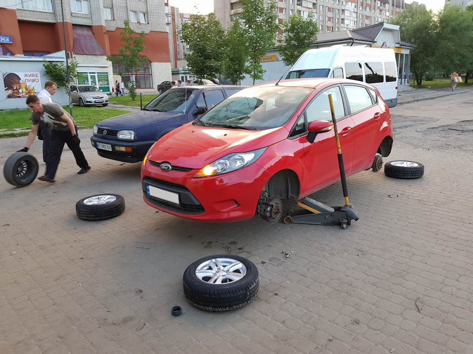 Встановлення коліс 5