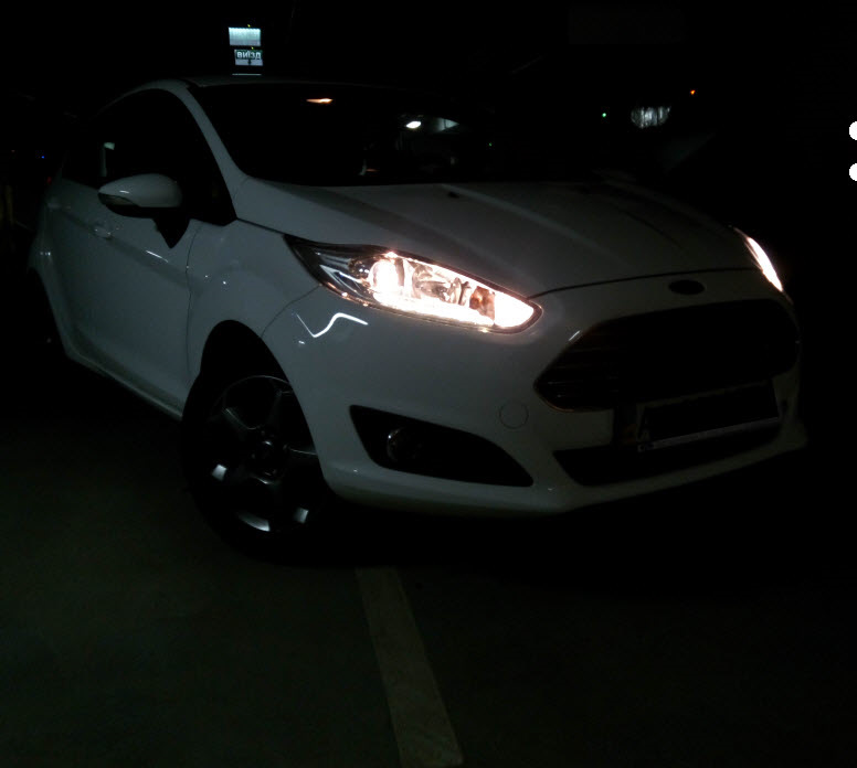 Фари Лінзи з LED ДХО Fiesta mk7.5 /lift 1