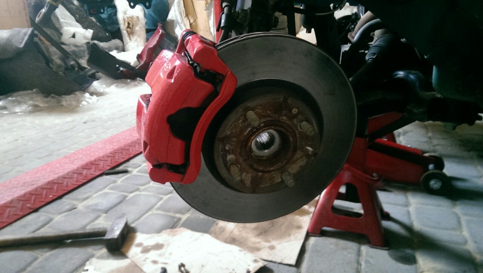 Встановлення гальм Ст і eibach front inside 1