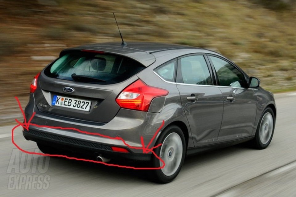 Продам нову задню спідницю на Ford Focus 3 1