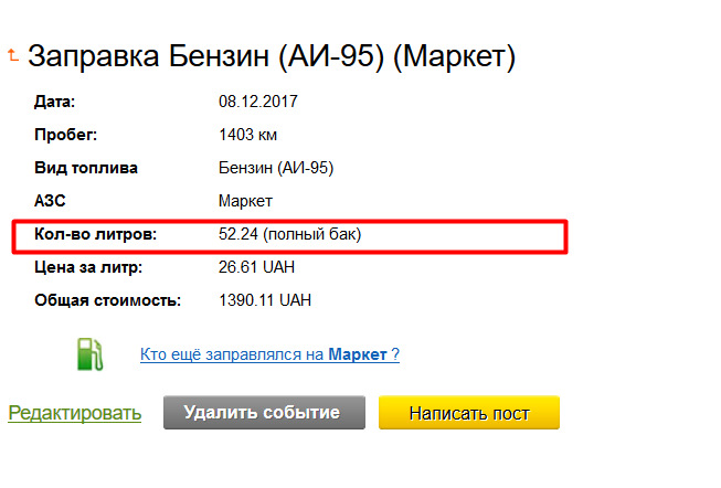 Непонятки із заправкою повного бака 2