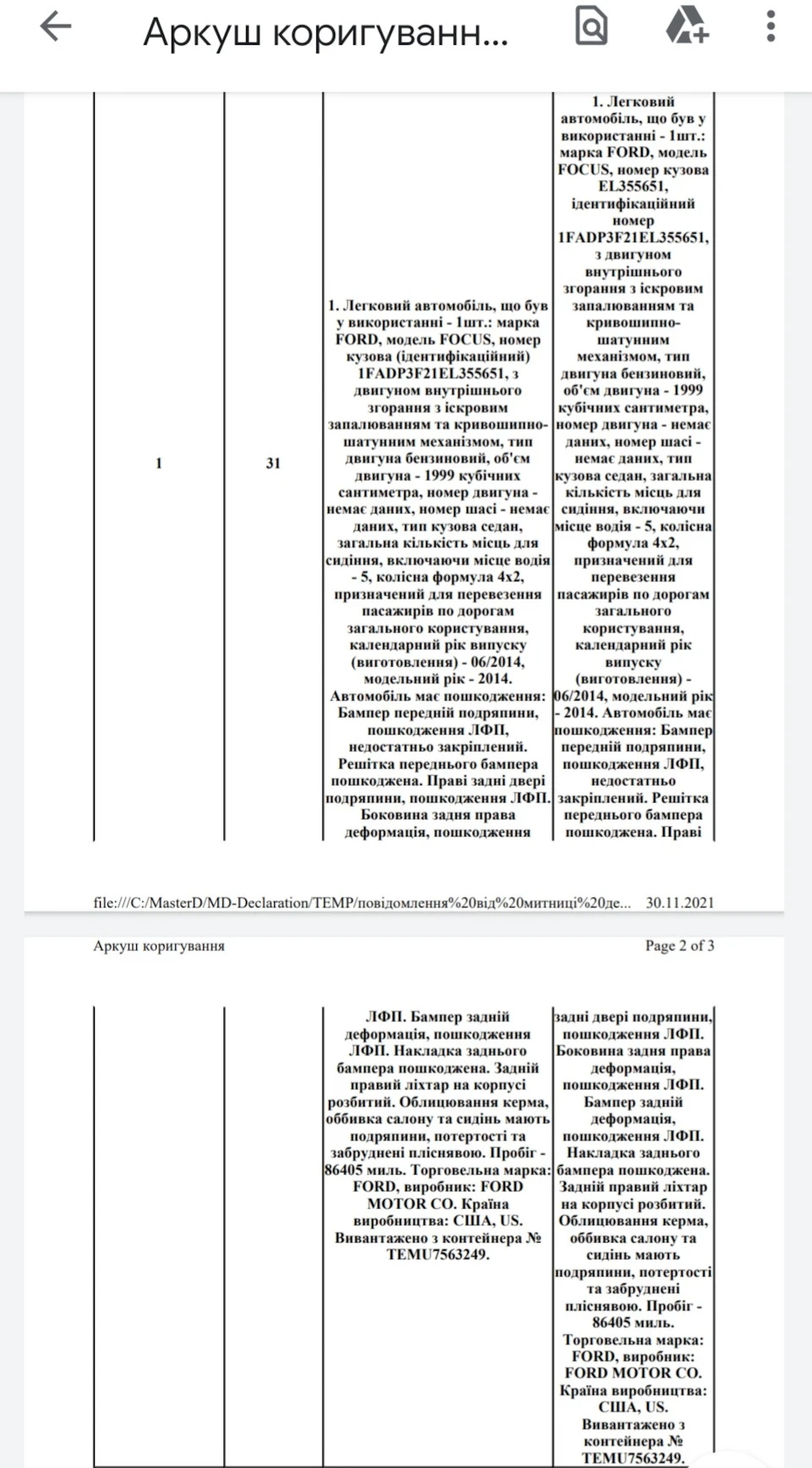 Епопея з реєстрацією. Завершення